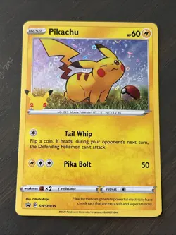Pikachu SWSH039 SWSH: Sword & Shield Promo Cards Holo - Image 1