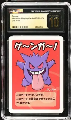 CGC Pristine 10 Gengar Old Maid Playing Cards 2019 Japanese Pokemon Card - Image 1