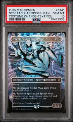 PSA 10 GM Magic the Gathering Spectacular Spider-Man Textured Foil 0241 Marvel - Image 1