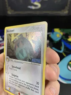 Pokemon Card Ex Unseen Forces Noctowl 43/115 2005 Reverse Holo DMG - Image 5
