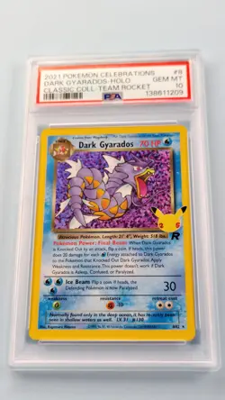 Dark Gyarados Holo PSA 10 GEM 2021 Pokemon Celebrations Classic Collection #8 - Image 1