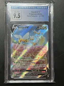 Pokemon Beedrill v 161/189 Alternate Full Astral Radiance CGC 9.5 - Image 1