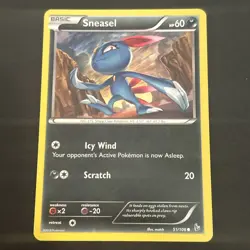 Sneasel 51/106 Regular XY Flashfire Pokemon TCG NM 2014 - Image 1