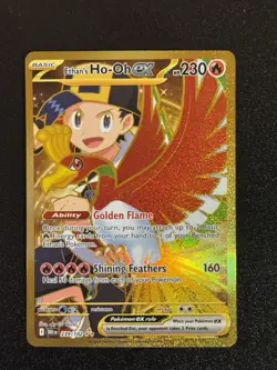 Pokemon Ethan's Ho-Oh EX 239/182 Hyper Rare Holo Sv10 Destined Rivals Full Art - Image 1
