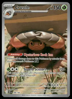 Pokemon SV10: Destined Rivals #186/182 Crustle Holo - Image 1