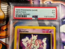 1999 Pokemon Game ~ Movie Promo ~ Mewtwo #3 ~ PSA 5 EX - Image 2