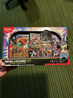 Pokemon TCG Mega Lucario ex Premium Figure Collection Box Factory Sealed - Image 1
