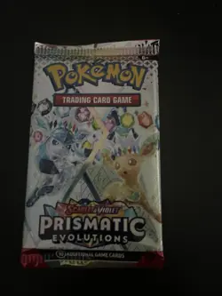 22.38g VERY HEAVY Prismatic Evolutions Pokemon Sealed Booster Pack New - Image 2