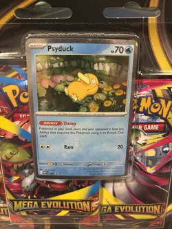 Pokemon TCG / Mega Evolution Psyduck 3 Pack Blister / SEALED - Image 2