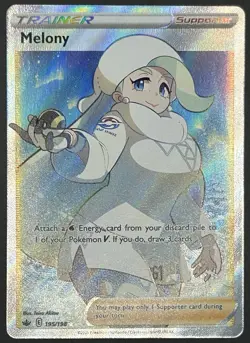 Pokemon Melony (Full Art) 195/198 Swsh06: Sword & Shield - Chilling Reign Holo - Image 1
