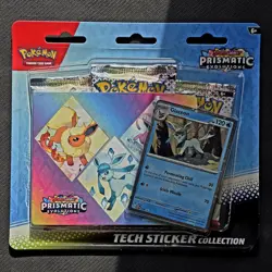 Pokemon TCG Prismatic Evolutions Tech Sticker Collection Set Lot Of 3 Sealed New - Image 3