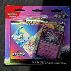 Pokemon TCG Prismatic Evolutions Tech Sticker Collection Set Lot Of 3 Sealed New - Image 4