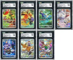 Pokemon CGC 10*7 GEM MINT Dusknoir & Flareon Holo 2024 CSGC S.Chinese - Image 1