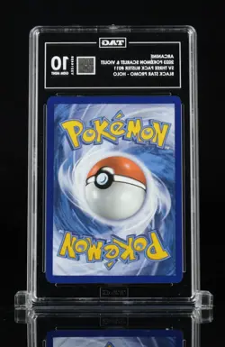 💎 ARCANINE TAG 10 GEM MINT Pokemon English SV Promo Pack Holo #011 black star - Image 2