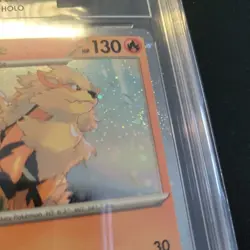 💎 ARCANINE TAG 10 GEM MINT Pokemon English SV Promo Pack Holo #011 black star - Image 5