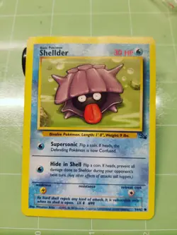 Shellder Fossil 54/62 Pokemon TCG LP Regular Common - Image 1