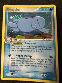 Pokemon: Quagsire 26/109 Team Rocket Returns Reverse Holo NM - Image 1