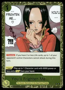 One-Piece Seven Warlords of the Sea #OP14-118 You'll Frighten Me Holo - Image 1