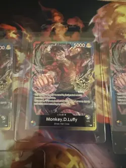 Lot Of Monkey.D.Luffy Leader 3rd Anniversary P-L One Piece, Sabo & Ace - Image 3