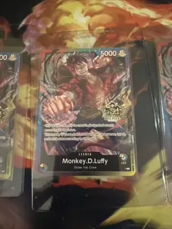 Lot Of Monkey.D.Luffy Leader 3rd Anniversary P-L One Piece, Sabo & Ace - Image 4