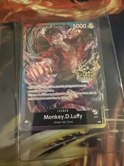 Lot Of Monkey.D.Luffy Leader 3rd Anniversary P-L One Piece, Sabo & Ace - Image 5