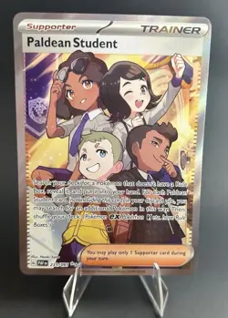 Paldean Student Trainer Card: Paldean Fates ULTRA RARE POKEMON TCG [NM] - Image 1