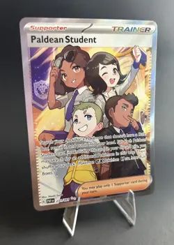 Paldean Student Trainer Card: Paldean Fates ULTRA RARE POKEMON TCG [NM] - Image 2