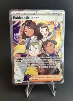 Paldean Student Trainer Card: Paldean Fates ULTRA RARE POKEMON TCG [NM] - Image 4