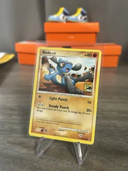 Pokemon 2009 SDCC Riolu 91/127 Platinum Comic Con Exclusive Promo Card NM - Image 1