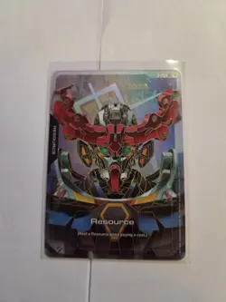 Gundam TCG Card Game Dual Impact Foil Resource GD02 R-015 C++ GQuuuuuuX Gundam - Image 1