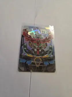 Gundam TCG Card Game Dual Impact Foil Resource GD02 R-015 C++ GQuuuuuuX Gundam - Image 2