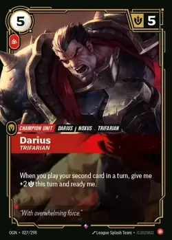 Darius - Trifarian - Origins OGN #27 - Riftbound: League of Legends TCG Card - Image 1