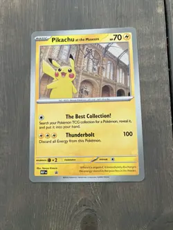 Pokemon TCG Pikachu At The Museum Promo Card - Image 1