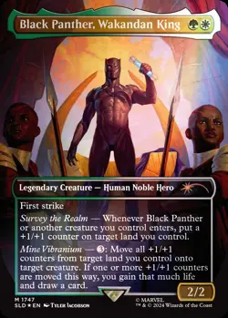 Magic The Gathering Secret Lair x Marvel's Black Panther Rainbow Foil Edition - Image 2