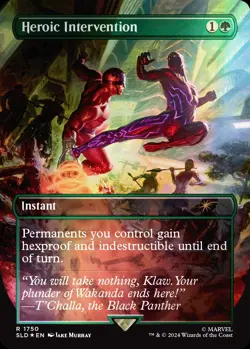 Magic The Gathering Secret Lair x Marvel's Black Panther Rainbow Foil Edition - Image 5