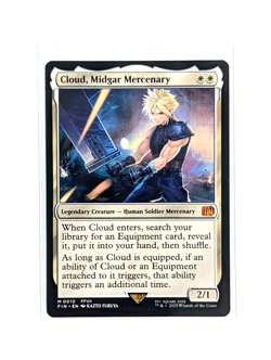 Cloud, Midgar Mercenary M 0010 Mythic Regular FFVII FIN MTG FINAL FANTASY NM/M - Image 1