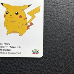 1998 POKEMON PIKACHU CARD KFC MINI NINTENDO #4 - Image 4
