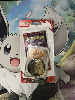 Pokemon TCG Destined Rivals Eevee Single Blister Pack New Sealed Booster Pack - Image 1