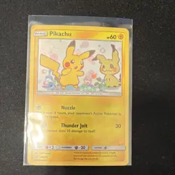 Pokemon TCG Pikachu SM162 SM-P: Sun & Moon Promos Promo Holo 2019 Saya Tsuruta - Image 1
