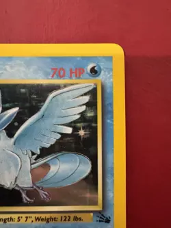 Articuno 2/62 Holo Rare Fossil Pokemon Card LP - Image 4