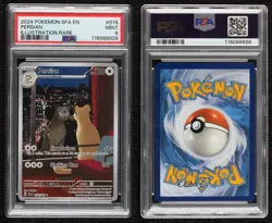 Persian Illustration Rare Pokemon Scarlet & Violet: Shrouded Fable SFA PSA 9 - Image 3