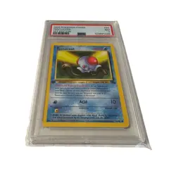 1999 PSA 7 Pokemon Fossil Tentacool #56 1st Edition Graded - Image 1