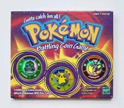 Hasbro Pokemon - Gotta Catch'em All! Battling Coin Game Vintage Set 1999 Rare - Image 4