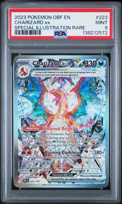Pokemon Obsidian Flames Charizard EX Special Illustration Rare SIR 223/197 PSA 9 - Image 1