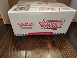Pokemon Scarlet and Violet White Flare SEALED ETB With Acrylic Display Case - Image 3