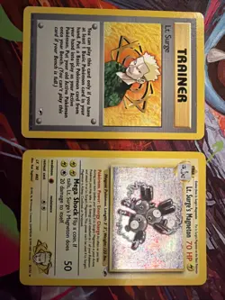 Pokemon TCG Lt. Surge's Magneton Gym Heroes And Lt. Surge - Image 1