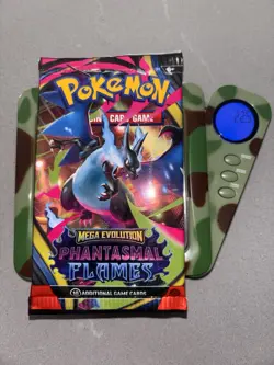 22.5g HEAVY Pokemon TCG: Mega Evo Phantasmal Flames Pack SEALED Charizard Art - Image 1