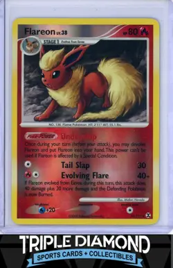 2009 Pokemon Rising Rivals #19/111 Flareon Reverse Holo F628 - Image 1