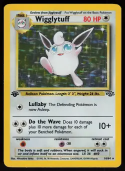 Wigglytuff 16/64 Rare Jungle Holo 1st Edition Pokemon - Image 1