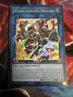 Yugioh! 1x Borrelshroud Dragon BPRO-EN047 Ultra Rare 1st Ed NM - Image 1